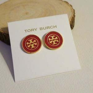 Tory Burch coin earrings